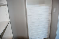 White with Drawers